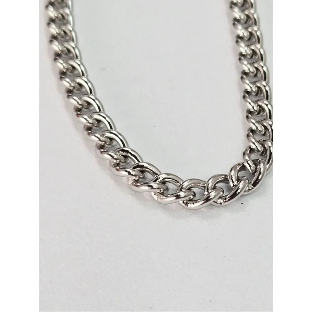 Men’s Curb Chain 5mm Link Bracelet Titanium Steel 8